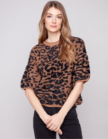 Charlie B Leopard Elbow Sleeve