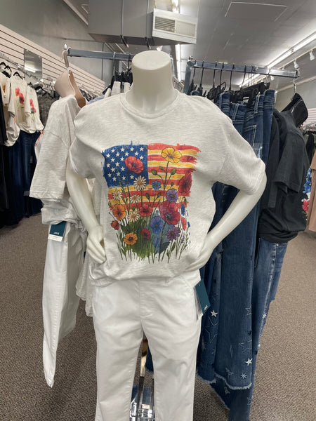4th of July Floral T