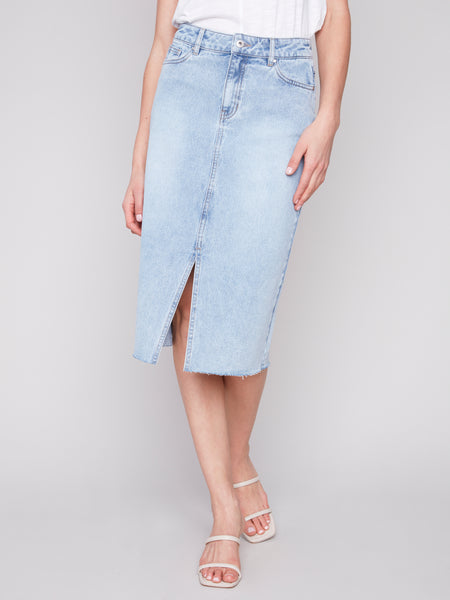 Charlie B Frayed Skirt