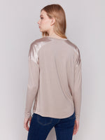 Charlie B Almond Satin Front