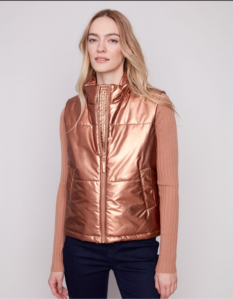 Charlie B Metallic Vest