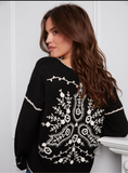 Charlie B Ribbed V Neck