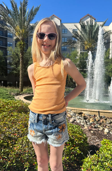 Grace in LA Girls Floral Short