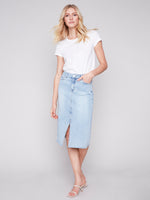Charlie B Frayed Skirt