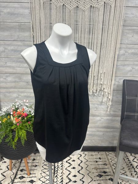 Black Ruffle Tank