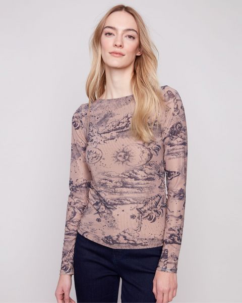 Charlie B Printed Mesh