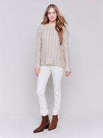 Charlie B Foiled Cable Knit