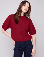 Charlie B Elbow Sleeve Cabernet