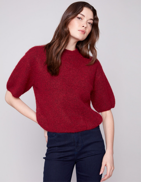 Charlie B Elbow Sleeve Cabernet