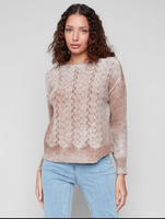 Charlie B Sepia Crew Sweater