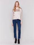 Charlie B Almond Satin Front