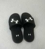 UA Youth Black Slides