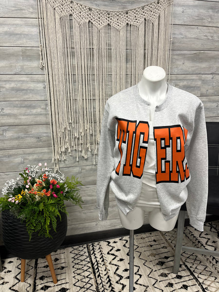 Split Crew Tiger Cardigan