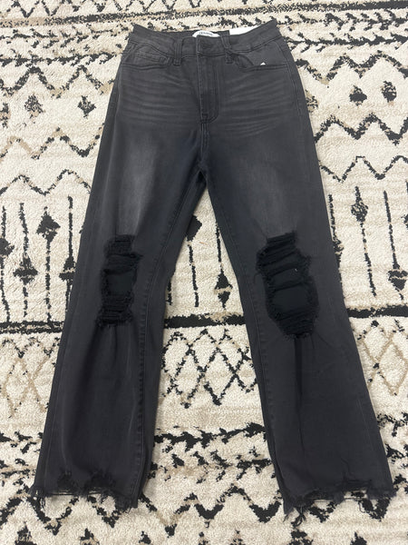 Black Distressed Jeans