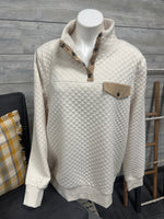 Diamond Pattern Pullover Plus