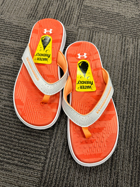UA Women's Flip Flop White/Orange