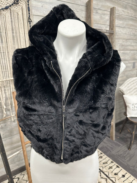 Plush Cropped Vest