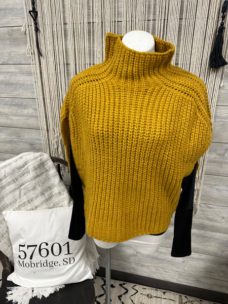 Elan Mustard Oversized Vest