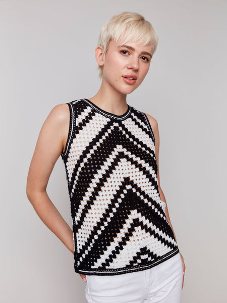 Charlie B Crochet Top