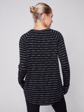 Charlie B Black Swing Top Stripes