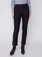 Charlie B Black Cuffed Dress Pant