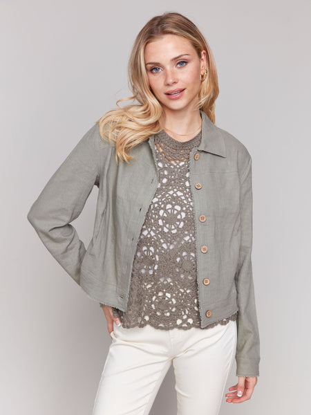 Charlie B Button Front Jacket