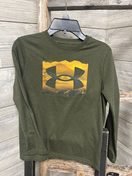 UA Green Long Sleeve YS-YXL