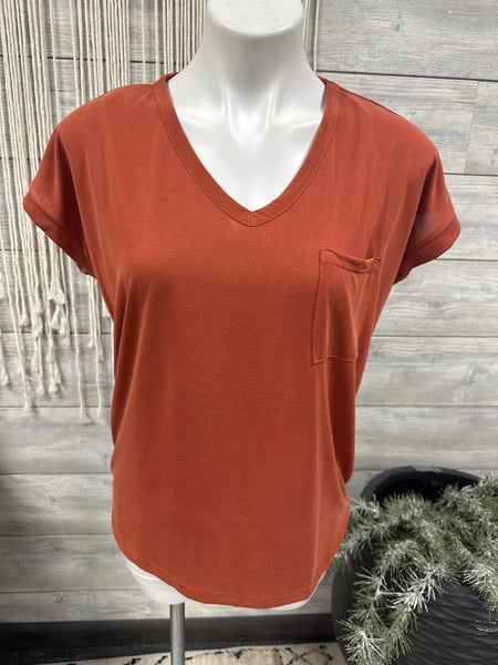 Staccato Rust Jersey Top