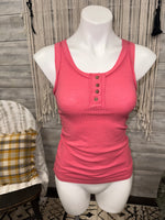 Ribbed Rose Tank