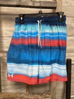 UA Blue/Red Swim Shorts