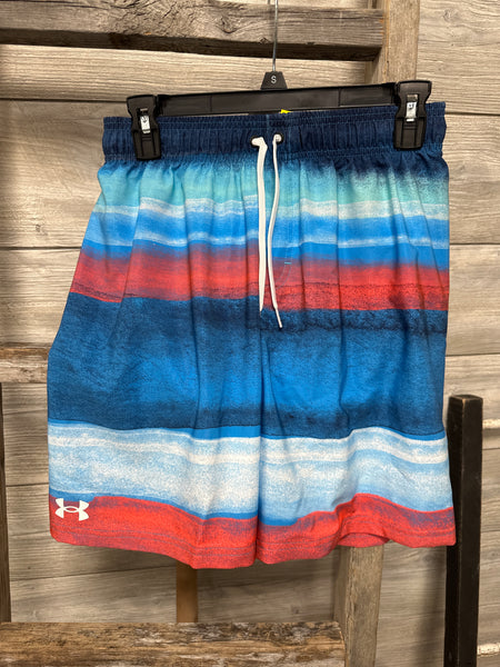 UA Blue/Red Swim Shorts