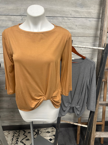 Front Knot 3/4 Sleeve