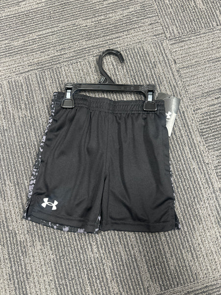 UA Black Shorts Side Detail 2T-7Y