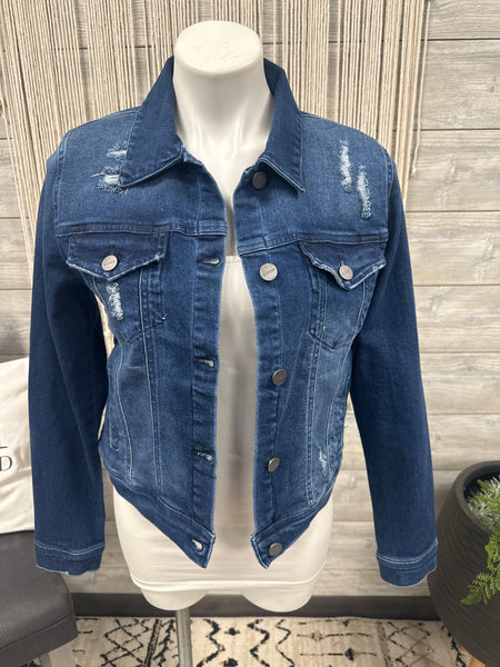 Risen Denim Distressed Jacket