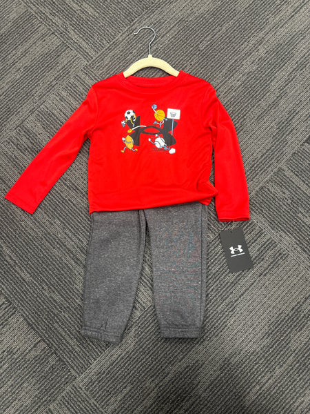 UA Red Sports Set 2T-4T
