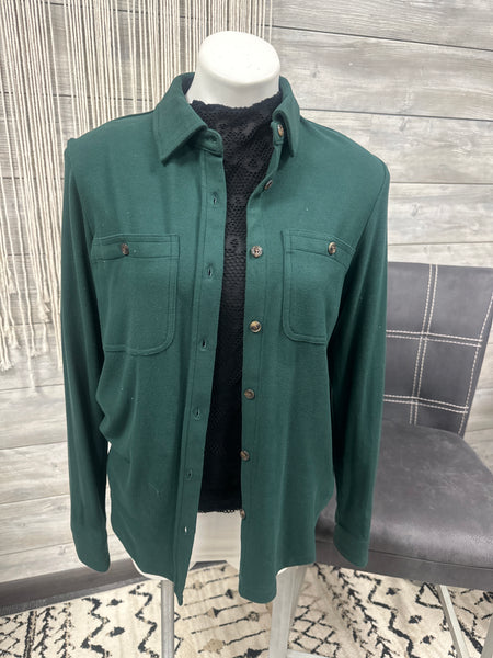 Supper Soft Button Up Green