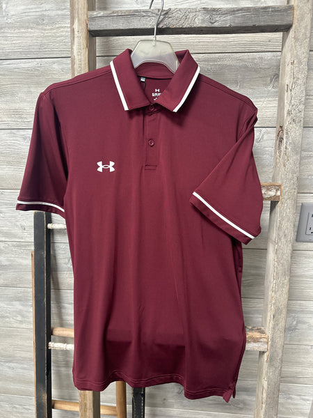 UA Team Polo Burgundy