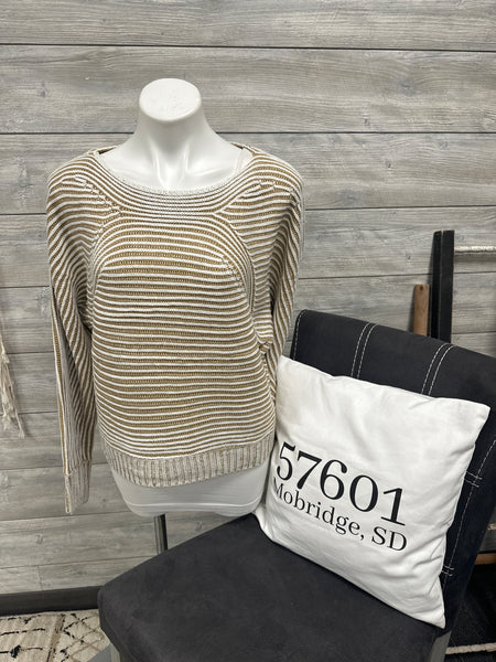 Beige Round Neck Sweater
