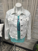 Risen White Jean Jacket