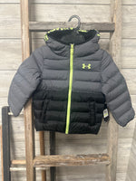 UA Puffer Coat Grey/Black 4-7Y