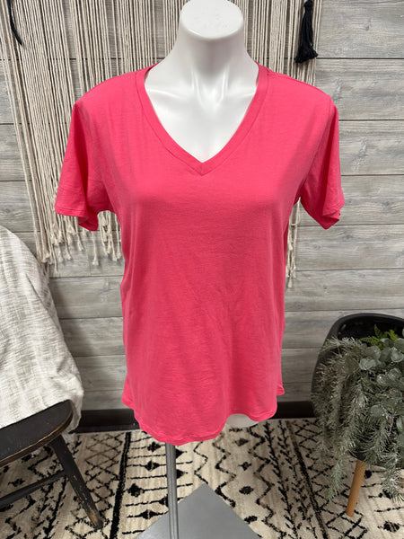 Fushia V-Neck