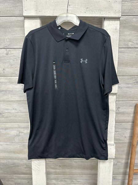 UA Mens Black Polo