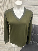 Staccato V Neck Blocked