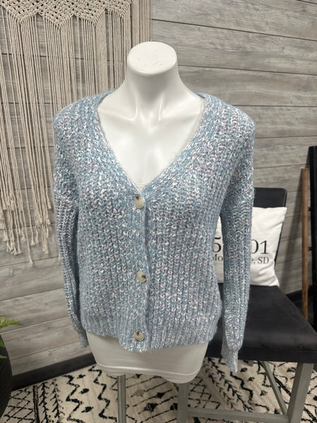 Mystree Mixed Yarn Cardigan