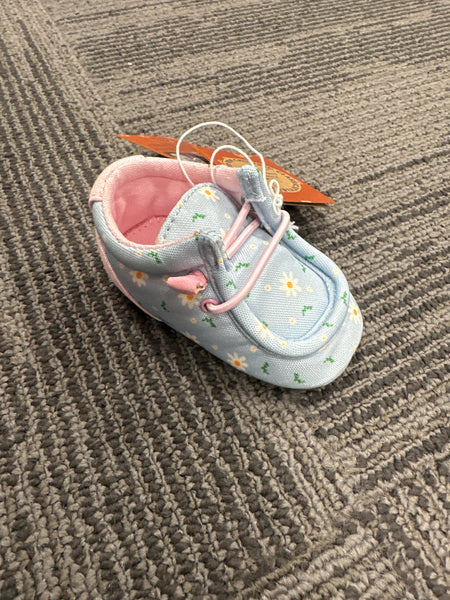 Oomphies Crib Blue Floral 2T-4T