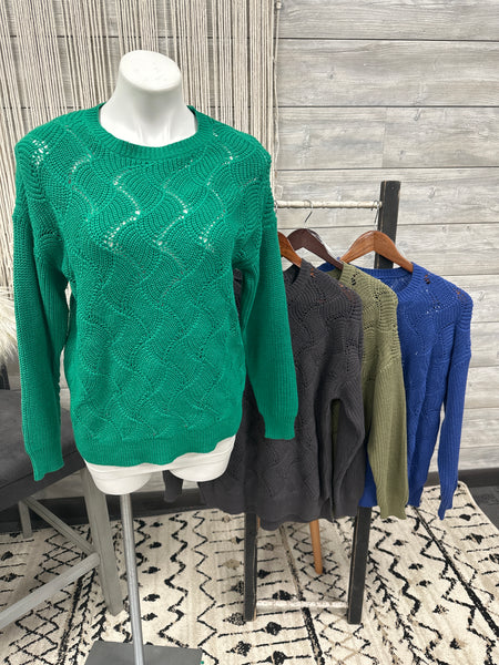 Staccato Crochet Detail Sweater