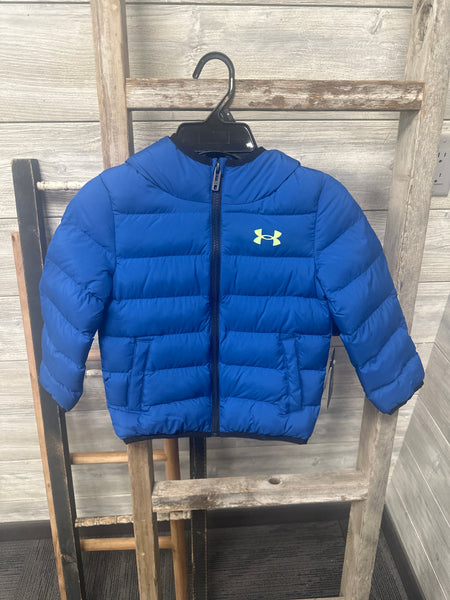 UA Tech Blue Puffer Coat 4-7Y