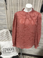 Dusty Rose Floral Blouse