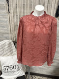 Dusty Rose Floral Blouse