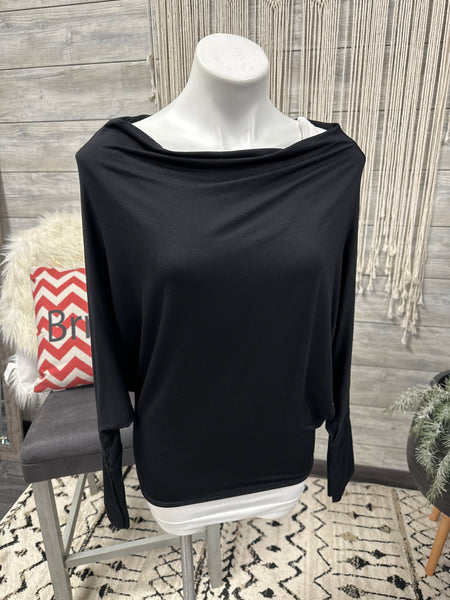 Elan Black Off Shoulder